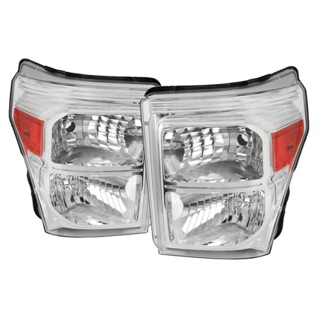 Spec-D Tuning 11-16 Ford F250 Headlights- Chrome 2LH-F25011-ABM